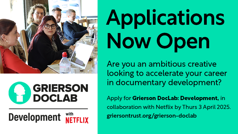New training opportunity for Film &amp; TV Professionals who want to accelerate their career in documentary development.
<a href="/griersontrust/">The Grierson Trust</a>'s GriersonDocLab in partnership with <a href="/NetflixUK/">Netflix UK & Ireland</a> is now accepting applications until Thursday 3 April 2025.
ow.ly/yB2y50VeT4L