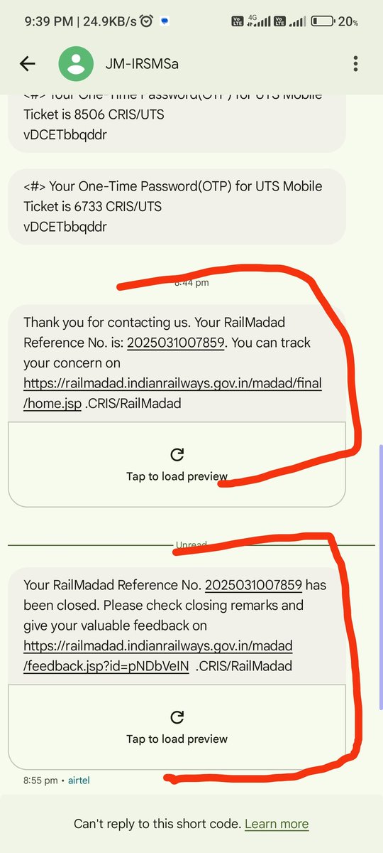 junction_Rohtak's tweet photo. @IRCTCofficial Dear sir i got received A Tect Message that my complaint are closed but i didn't get any solution. Why my complaint got closed automatically . Please help me https://t.co/oqQ165rcr4
