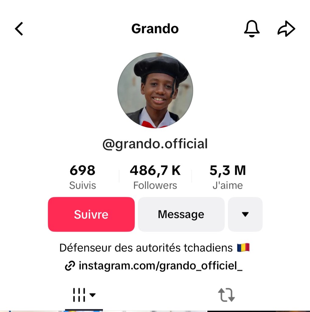 Ahmat___'s tweet photo. Regardez la bio du petit 💀🤡 https://t.co/BP9xpXRpxS