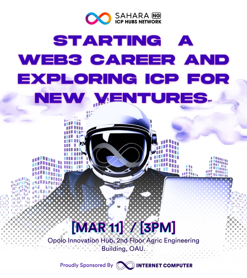 icphub_NG's tweet photo. Tomorrow is the ICP meetup at Obafemi Awolowo University (OAU) 🥳🔥
 
Come and learn how to start a career in Web3 even as a student! 😁

Here's what you can look forward to:

- Insights from industry experts
- Interactive sessions and Q&A
- Awesome giveaways and prizes
- Exclusive merchandise

📍Tuesday, 11th of March, 2025 by 3PM

Venue: Opolo Innovation Hub, 2nd Floot, Agric Engineering.

Register here: https://t.co/rIxcCOp63G
