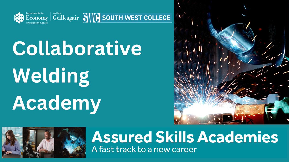 Economy Minister <a href="/CArchibald_SF/">Caoimhe Archibald MLA</a> has launched the latest #AssuredSkills Collaborative Welding Academy at <a href="/swccollege/">South West College</a>

Great opportunity for 12 individuals to receive industry standard welding training that will provide them with the skills to take up potential roles with companies