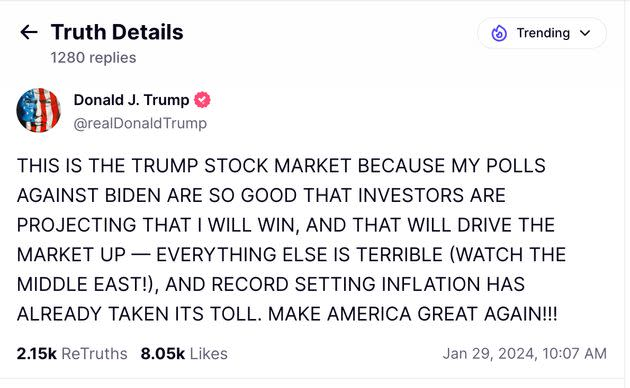 Remember when Trump took credit for the stock market under Biden? 🤣🤣

Now they are blaming Biden for the stock market under Trump.