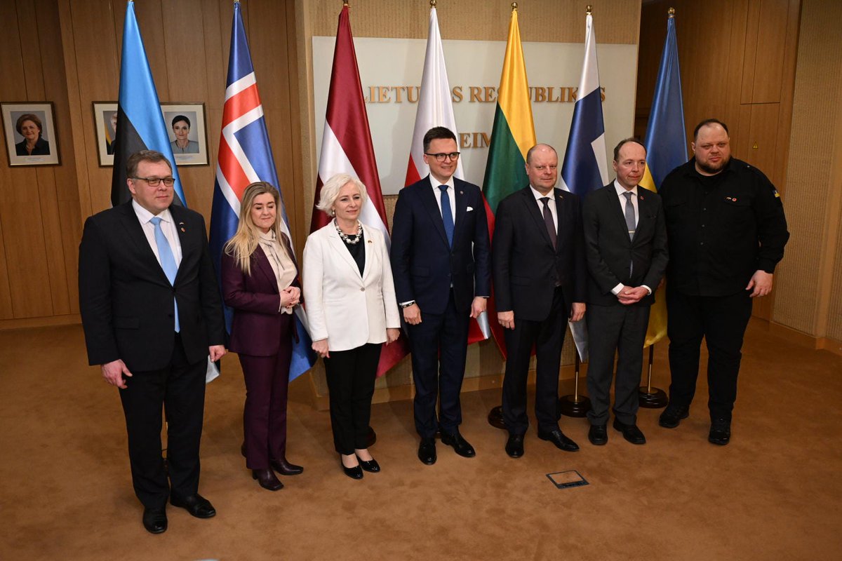 Riigikogu (@riigikogu) on Twitter photo Speakers of the Parliaments 🇪🇪🇱🇹🇱🇻🇵🇱🇺🇦🇫🇮🇮🇸 <a href="/LauriHussar/">Lauri Hussar</a>, <a href="/Skvernelis_S/">Saulius Skvernelis</a>, <a href="/DaigaMierina/">Daiga Mieriņa</a>, <a href="/szymon_holownia/">Szymon Hołownia</a>, <a href="/r_stefanchuk/">Ruslan Stefanchuk</a>, @halla_aho & <a href="/bryndisharalds/">Bryndís Haralds 🇺🇦</a> call on holding Russia accountable for war crimes: bit.ly/4hksA9R
<a href="/LRSeimas/">Seimas | #StandWithUkraine</a> Speakers of the Parliaments 🇪🇪🇱🇹🇱🇻🇵🇱🇺🇦🇫🇮🇮🇸 <a href="/LauriHussar/">Lauri Hussar</a>, <a href="/Skvernelis_S/">Saulius Skvernelis</a>, <a href="/DaigaMierina/">Daiga Mieriņa</a>, <a href="/szymon_holownia/">Szymon Hołownia</a>, <a href="/r_stefanchuk/">Ruslan Stefanchuk</a>, @halla_aho & <a href="/bryndisharalds/">Bryndís Haralds 🇺🇦</a> call on holding Russia accountable for war crimes: bit.ly/4hksA9R
<a href="/LRSeimas/">Seimas | #StandWithUkraine</a>