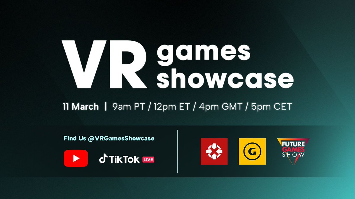 vrgamesshowcase's tweet photo. 🚨 TOMORROW 🚨

VR Games Showcase returns! With updates on:

🔫Hitman for PS VR2
🧍‍♂️ Slender: The Arrival VR
🥽Flat2VR Studios' newest games
🤫More surprises to come

Live 24 hours from now (9am PT), right here: https://t.co/neD6hcKCdU https://t.co/3hTcAc2RiL