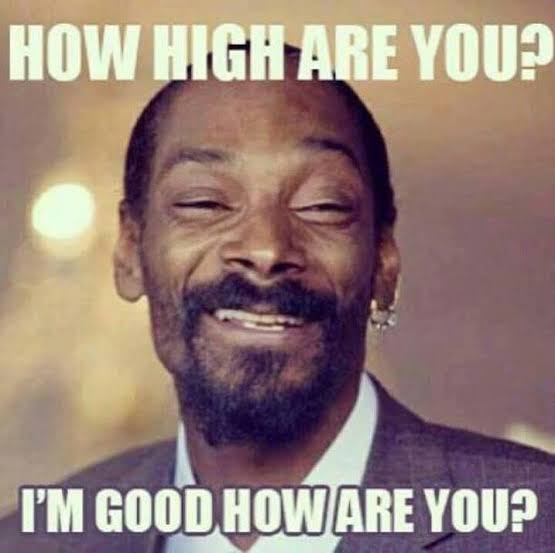 When your homie asks if you’re feeling it yet.