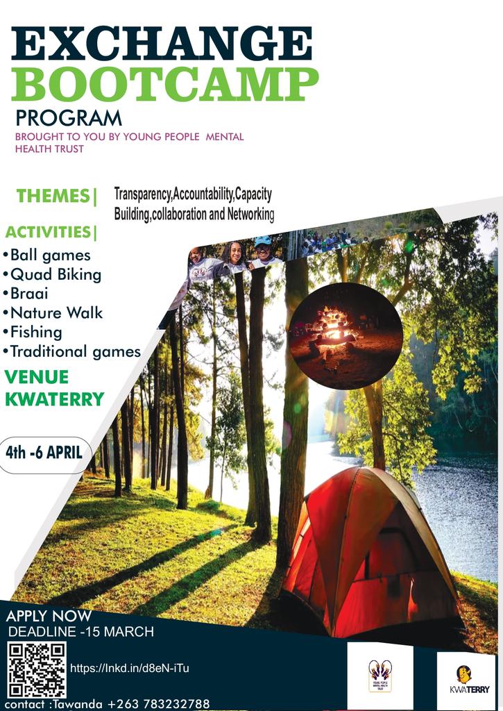 The Young People Mental Health Trust (YO-PETALTH) invites applications for an exchange boot camp program designed to capacitate and foster networking and collaboration among youth-serving organisations.
 docs.google.com/forms/d/e/1FAI…