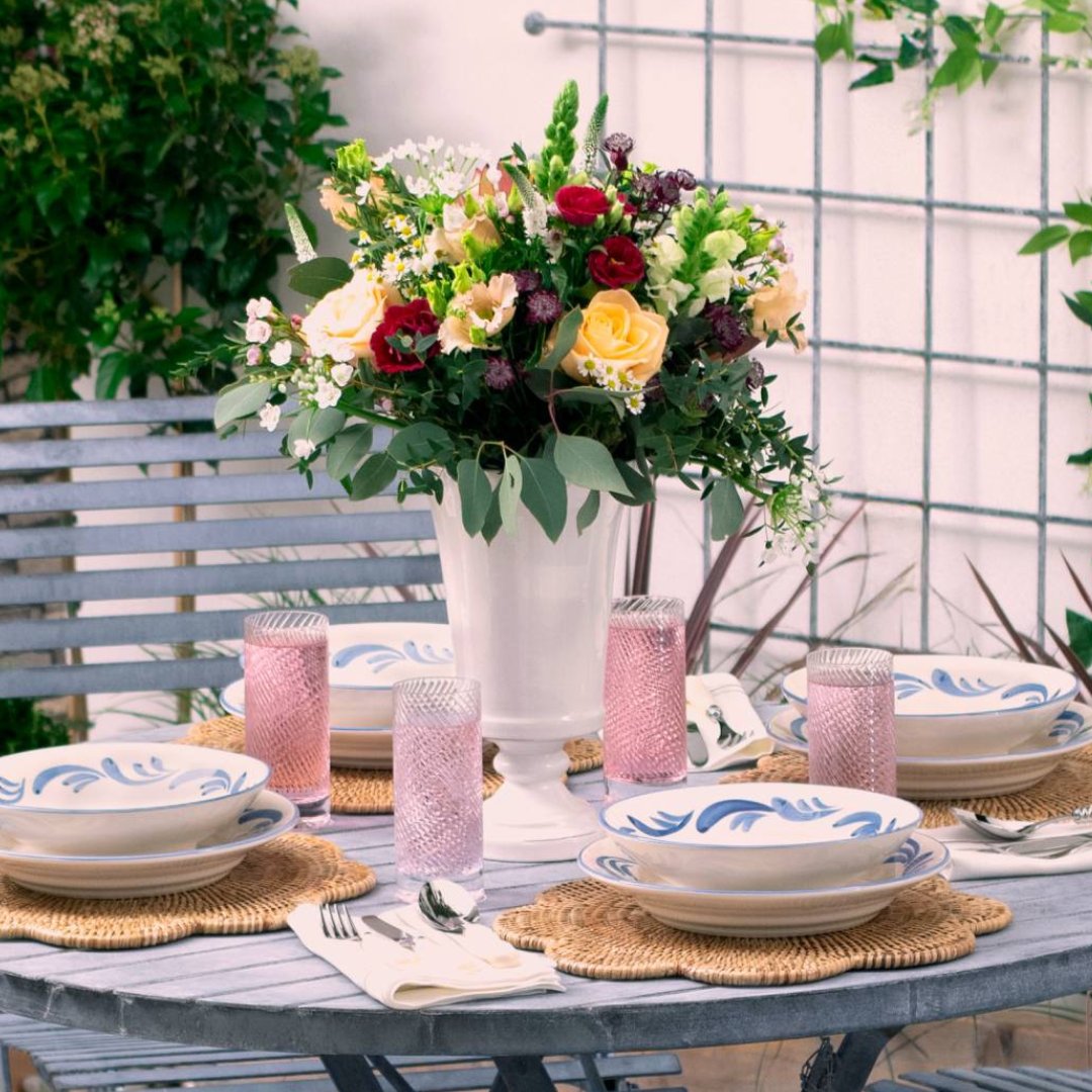 HarrodHort's tweet photo. The Rebecca Udall Tableware Collection is beautifully crafted and effortlessly elegant, perfectly complementing our Southwold Garden Furniture ✨ https://t.co/6VIoAuzHTb