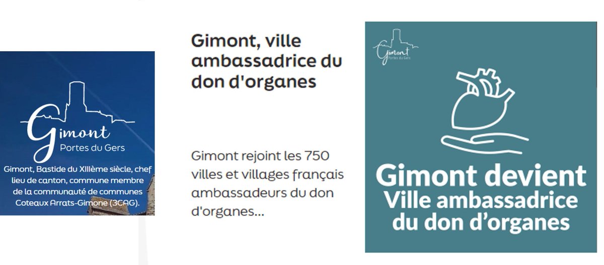 V_DON_ORGANES's tweet photo. Gimont (Gers) vient de rejoindre les VADO. Et pas question de se limiter à un simple panneau : la mairie informe activement ses citoyens sur ce sujet essentiel.
👉 Découvrez leur communication ici :
💚  https://t.co/HzU4QrSN37 
Un bel exemple ! 👏 #DonDOrganes #VilleAmbassadrice https://t.co/sFMrvkZMVa