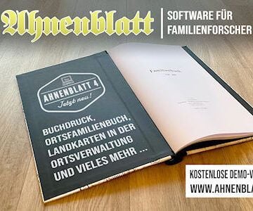 Dienstag, den 11. März 2025 ab 20:00 Uhr.
 „Ahnenblatt – Vorstellung der Genealogie-Software“ Referent:  Dirk Böttcher 
Beitreten Zoom Meeting
us02web.zoom.us/j/85772600784?…
Meeting-ID: 857 7260 0784
Kenncode: 657101
die Eingabe des Kenncodes ist erforderlich.