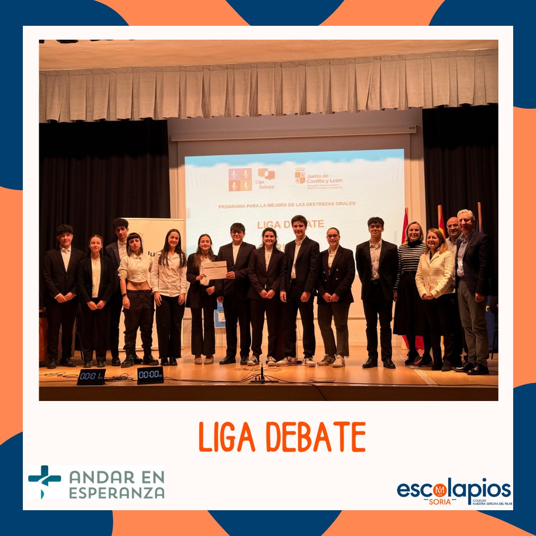 El equipo de alumnos de tercero y cuarto de la ESO ha ganado la fase provincial del programa de la Liga Debate que organiza la Consejería de Educación. ¡Muchísimas felicidades!