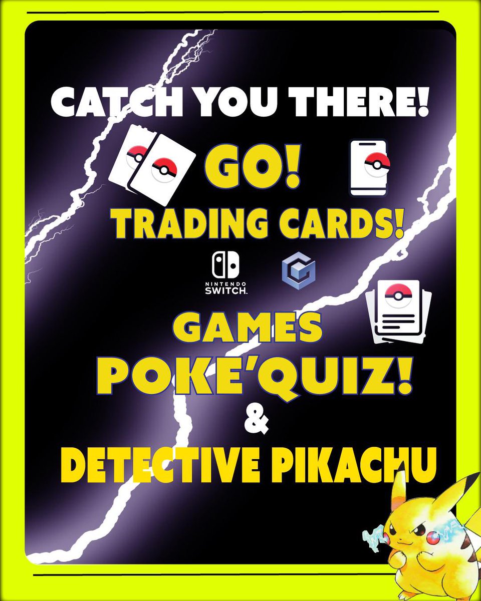 LutonCCOfficial's tweet photo. SIGN UP FOR POKEFEST IS LIVE!
Register for your chance to join in with games, quizzes, and screening of Detective Pikachu! ⚡️
Register now! https://t.co/Ecu75ZHhbC
#pokemon #luton #lutonevents #pokemonevents #lutoncomiccon https://t.co/2S4Tpk7ltd