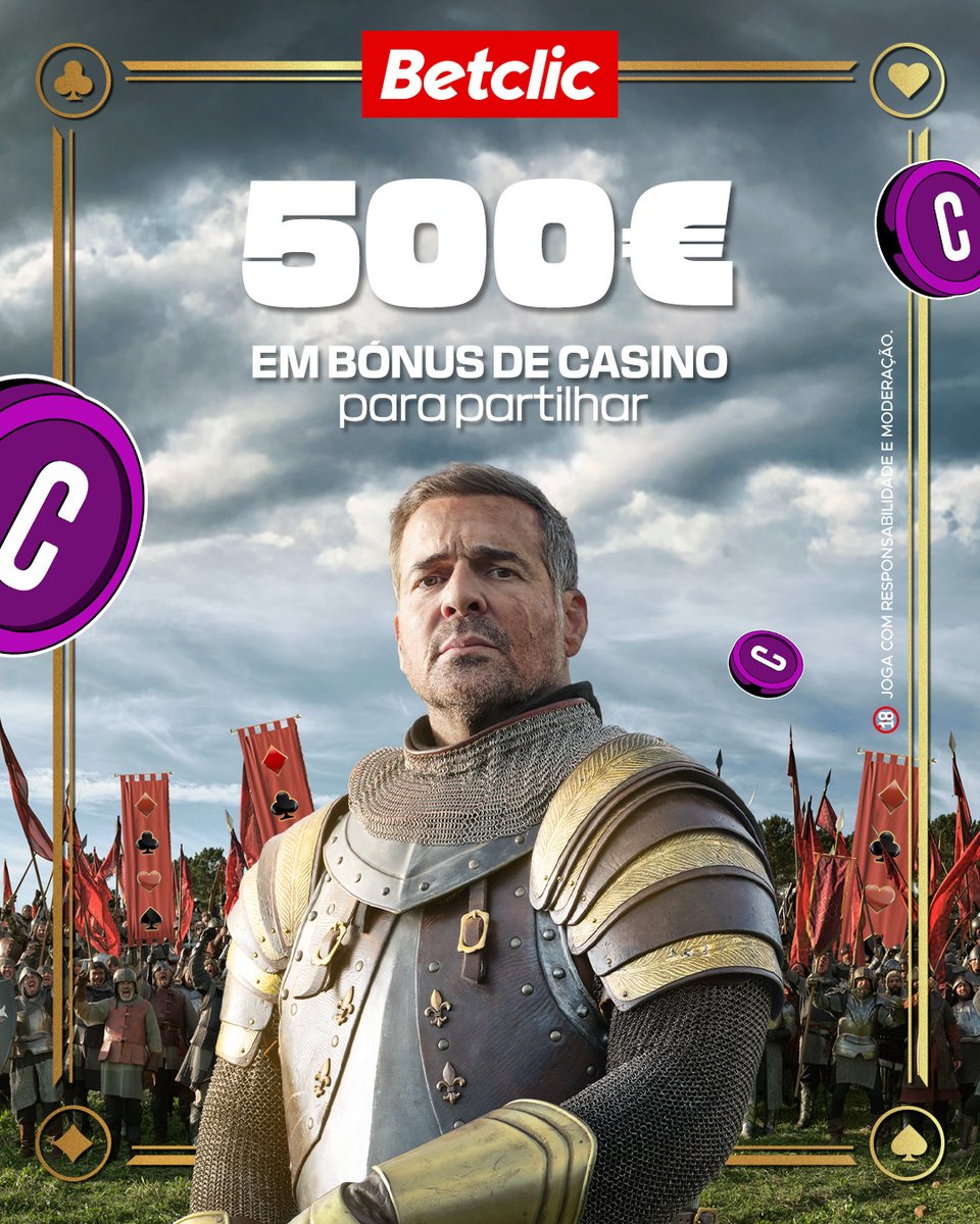Betclic Portugal 🔞 (@betclicportugal) on Twitter photo ⚔️ Nada é chato quando o Mundo é o teu Casino, portanto tomem lá um sorteio de 25€ em Bónus para 20 pessoas!
- Segue a <a href="/BetclicPortugal/">Betclic Portugal 🔞</a>
- Dá RT + like
- Comenta #CasinoBetclic + Username
1 comentário por pessoa.
Vencedores anunciados amanhã. ⚔️ Nada é chato quando o Mundo é o teu Casino, portanto tomem lá um sorteio de 25€ em Bónus para 20 pessoas!
- Segue a <a href="/BetclicPortugal/">Betclic Portugal 🔞</a>
- Dá RT + like
- Comenta #CasinoBetclic + Username
1 comentário por pessoa.
Vencedores anunciados amanhã.
