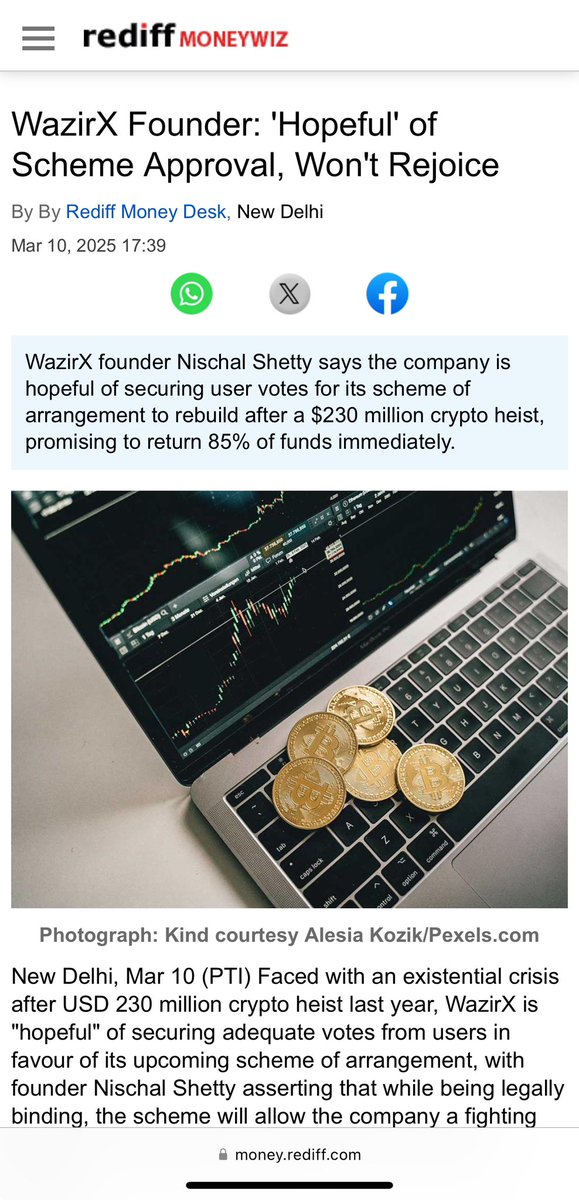 ACFIndia_AK's tweet photo. When scammers take your money, they often create big companies to display assets and small companies to steal user funds... just like WazirX..
WazirX promoting ads via user Funds again 😂
#WazirX #WazirxScam #MoneyLaundering #Zettai #zanmaiLabs #Shardeum #Crowdfire #Grabinbox https://t.co/cAWbrqr4c0