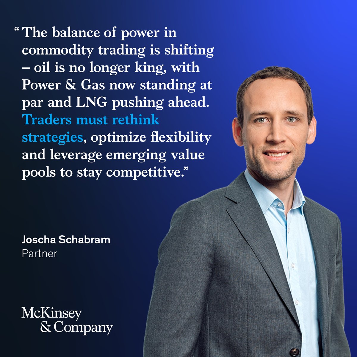 Our 2025 Commodities Trading Report shows traders expect lower profits from competition. Focus on performance and efficiency to grow. Read it: mck.co/3XhyUba #McKinseyInsights #Commodities #Trading