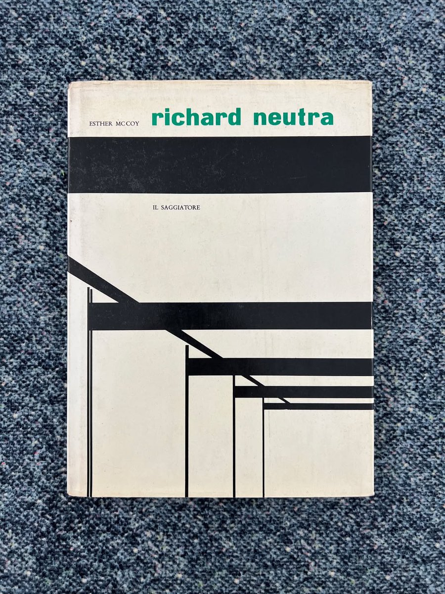 Richard Neutra (Esther McCoy, 1960. published in Italian by il Saggiatore, designed by Anita Klinz)
image courtesy spazio milano