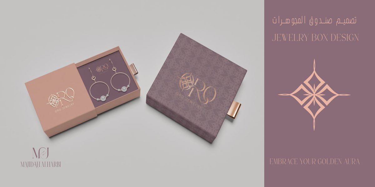 مساء الخير ✨

اقدم لكم تصميم هوية بصرية للمجوهرات 🤩

كان فيه اختيارات الوان كثيرة لكن وقع الاختيار على هذه الألوان لان اللون الذهبي شفته يستخدم في هويات بصرية للذهب والمجوهرات فقررت اني اختار الوان مختلفة ✨

طبعا في تفاصيل اكثر على بيهانس 
behance.net/gallery/221058…