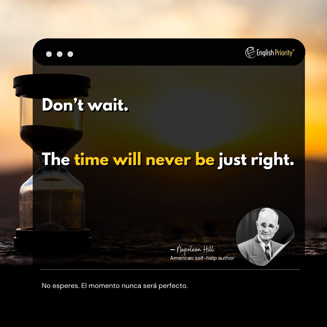 eng_priority's tweet photo. There is never a “perfect” moment. 

#englishpriority #corporateenglish #businessenglish 
#executiveeducation #careerdevelopment #globalbusiness #networking https://t.co/ztm7A2jKxd