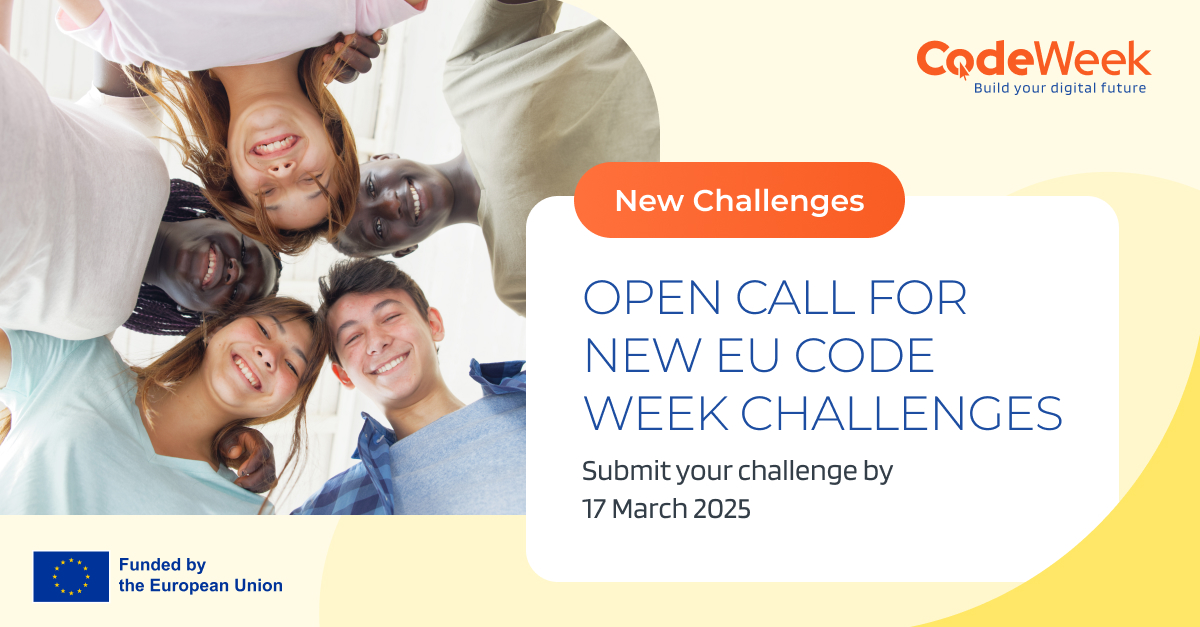 🚀 Calling all coders! Help shape EU Code Week by submitting a fun, educational challenge! 💡🎉 Read more &amp; apply now 👉 codeweek.eu/blog/open-call… #CodeWeek