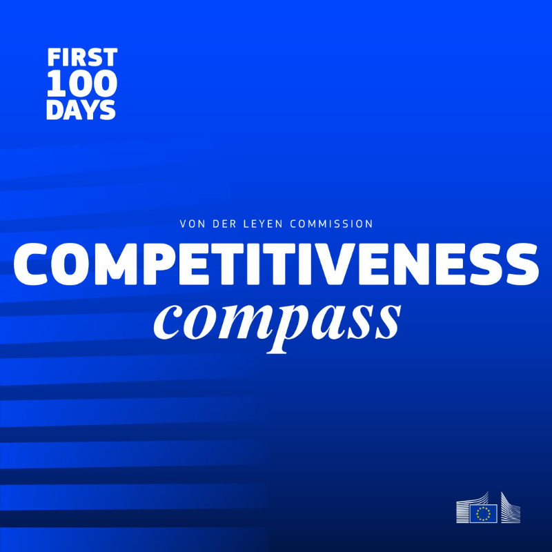 EU_Social's tweet photo. First 100 days.

The Commission launched many initiatives for Europe's prosperity, security and democracy:

✅ Competitiveness Compass
✅ #UnionOfSkills
✅ Actions to continue our unwavering support for Ukraine
✅ Clean Industrial Deal &amp; Action Plan for Affordable Energy

More ↓