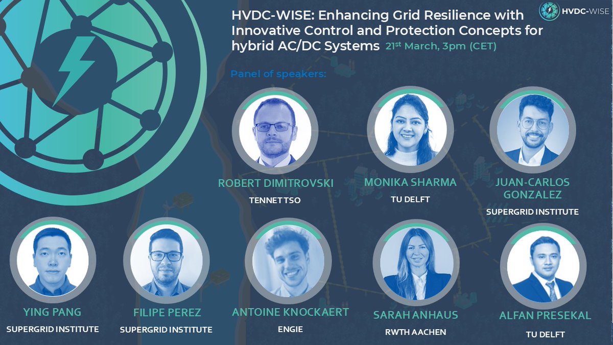 HVDC-WISE (@hvdc_wise) on Twitter photo #HVDC systems offer greater controllability, but integrating them into hybrid AC/DC grids introduces challenges that can impact stability.
Join our webinar Enhancing #GridResilience with Innovative Control and Protection Concepts for Hybrid AC/DC Systems: events.teams.microsoft.com/event/0b21aa01โฆ #HVDC systems offer greater controllability, but integrating them into hybrid AC/DC grids introduces challenges that can impact stability.
Join our webinar Enhancing #GridResilience with Innovative Control and Protection Concepts for Hybrid AC/DC Systems: events.teams.microsoft.com/event/0b21aa01โฆ