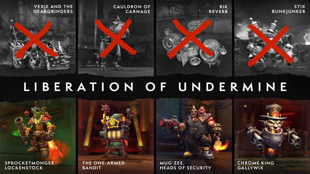 World of Warcraft mythic raid bosses Rik Reverb and Stix Bunkjunker encountered by top guilds during weekend progression