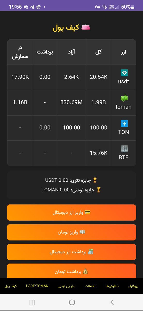 btexchange1's tweet photo. نسخه ایرانی #بایننس با امکانات خرید پی توو پی و غیر پی تو پی 
https://t.co/rrHeh9mMFe 
https://t.co/0kWNqKYjrS https://t.co/aJjfSJ7OSi
