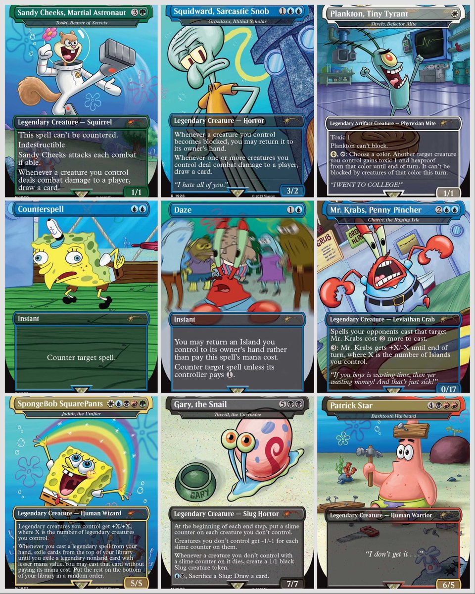 First look! SpongeBob X Magic The Gathering? Hasbro Wizards of the Coast announces this awesome new collab! #MTG #SpongebobSquarePants #MagicTheGathering #FPN #FunkoPOPNews First look! SpongeBob X Magic The Gathering? Hasbro Wizards of the Coast announces this awesome new collab! #MTG #SpongebobSquarePants #MagicTheGathering #FPN #FunkoPOPNews