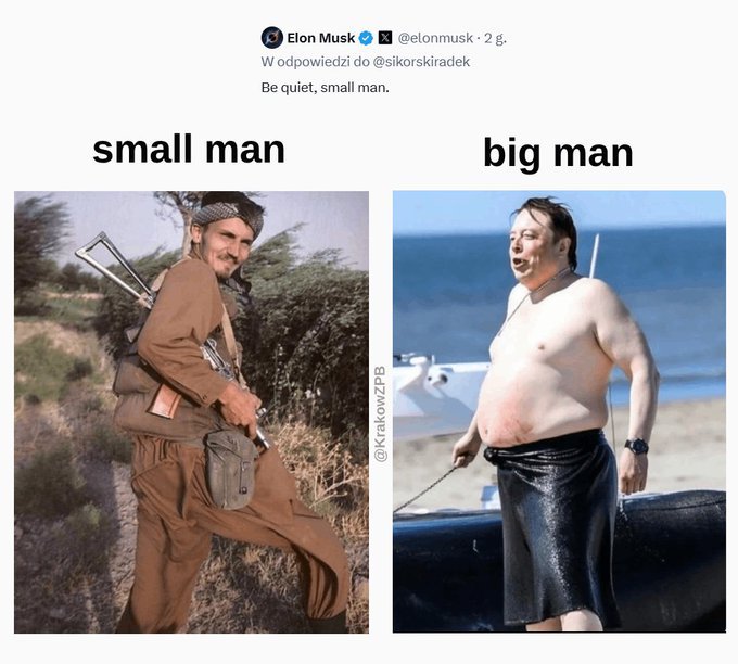 SAMPM07's tweet image. Team:
@elonmusk
@realDonaldTrump
Putin
vs
@DPJHodges
@sikorskiradek
@ZelenskyyUa