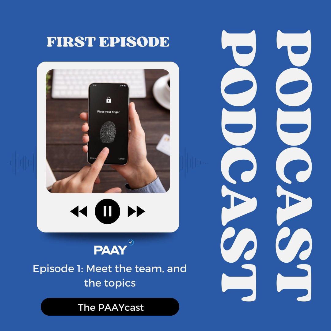 🎙️ The PAAYcast is LIVE! 🚀

We’re diving into payments, fintech, &amp; security in our brand-new podcast! In Episode 1, we break down the latest trends, share personal stories, &amp; introduce the team behind the magic.
🖥️: youtube.com/watch?v=dbj7nr…
🎧: PAAYcast on Spotify!

#Payments