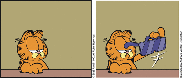 garfield without the third panel tweet media