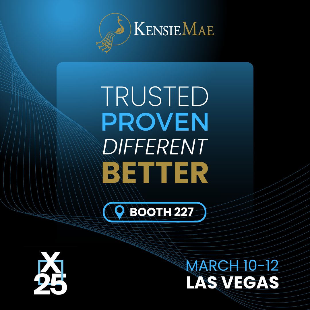 KMT_Inc's tweet photo. KensieMae is back at #X25 in Las Vegas! Visit booth 227 for 20+ NEW Encompass® Web solutions, workflow automation (ECOA on autopilot!), and industry-leading consultation/implementation services. Find out why over 1,000 lenders trust KensieMae as their go-to fintech partner. https://t.co/BipD2KNFyG
