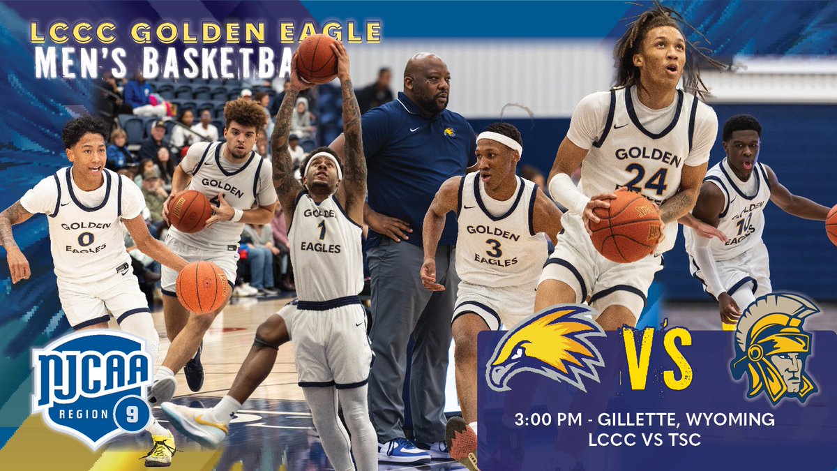 LCCCsports's tweet photo. Time, date, and location are set for Thursday's quarterfinal between @LCCCBasketball and Trinidad State College!

📅 - Thursday, March 14, 2025
⏱ - 3:00 pm
📍 - Gillette, Wyoming - Pronghorn Center

#BeGolden https://t.co/m0aic4d1Bg