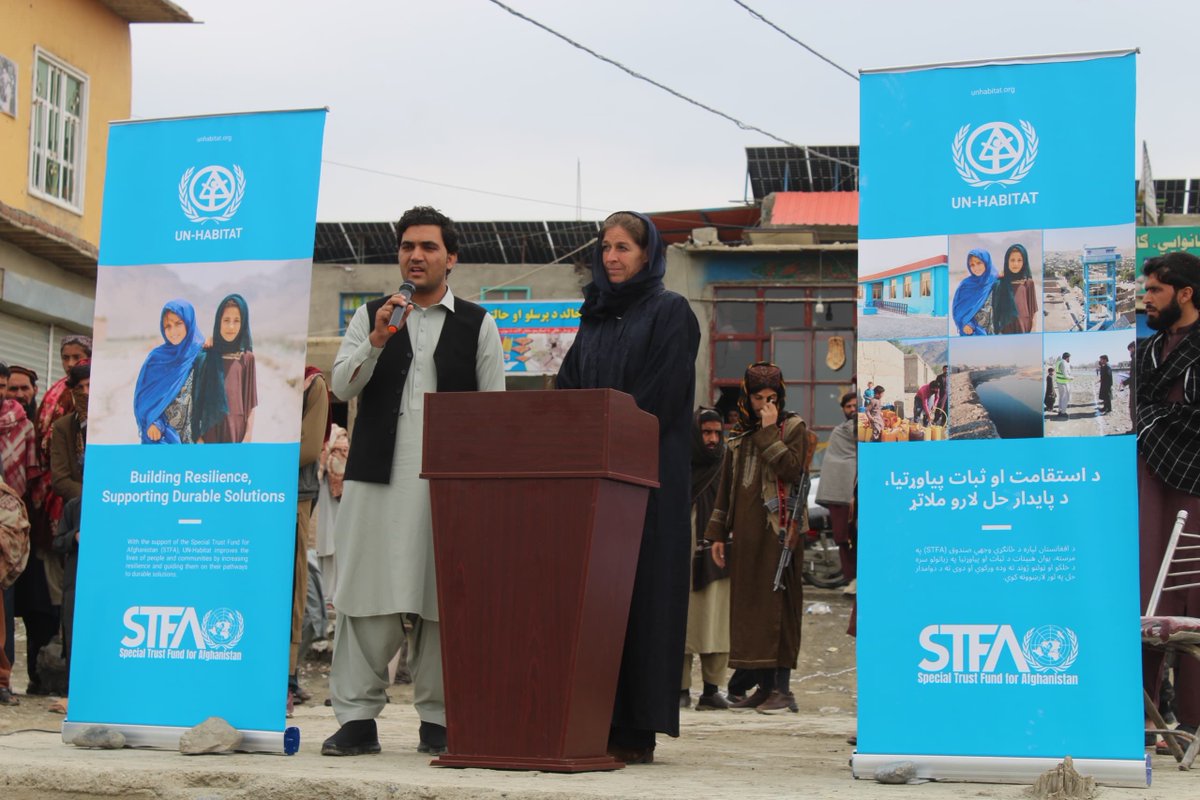 StephanieLoose1's tweet photo. Launch of several projects funded by #STFA @UN_STFA (Special Trust Fund for Afghanistan) that will be implemented by @UNHabitatAf  in Khost. For the communities, those transformative projects will improve  lives and livelihood opportunities https://t.co/YCM0SKhODY