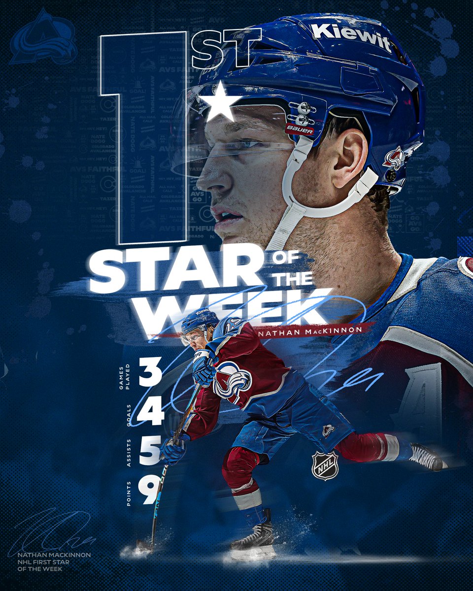 N⭐️than M⭐️cKinnon. 

#GoAvsGo