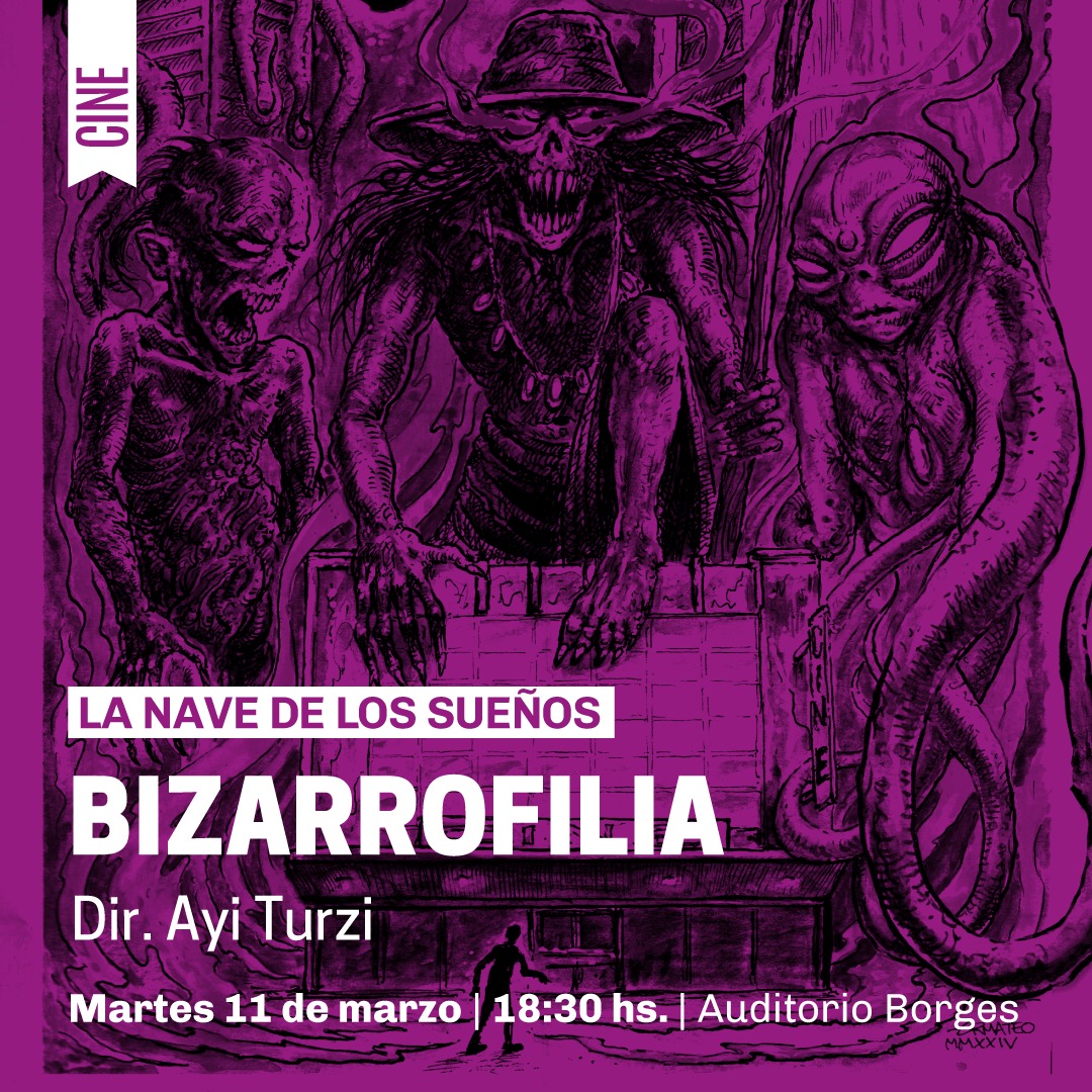 Mañana pasan BIZARROFILIA en la Biblioteca Nacional, que repasa la historia del cine bizarro Argentino, incluyendo algunas de nuestras pelis, en una buena sala, gratarola y presentada por su directora. (Y a buen horario como para poder volver los que vivimos lejos)