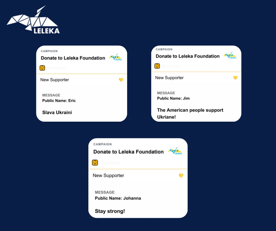 Leleka_FDN's tweet photo. 🇺🇸🇺🇦 America stands with Ukraine!
Military aid may be on pause, but your support isn’t. @Leleka_FDN  has received not only vital donations but also countless messages of support. 💙💛
Thank you for standing with Ukraine. Keep going.
🔗https://t.co/iC1YiMMKEN
#StandWithUkraine https://t.co/2WQQ9CTug0