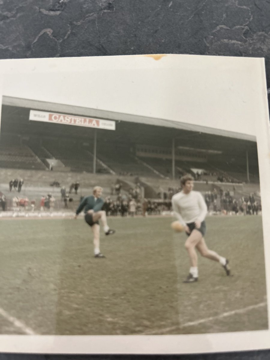 England training at Ashton Gate April 1970 before a game v Wales at Ninian Park ( Their last friendly before the Mexico World Cup . Thanks to Martyn Garland who brought them to our “ Robins Memories “ morning today ❤️