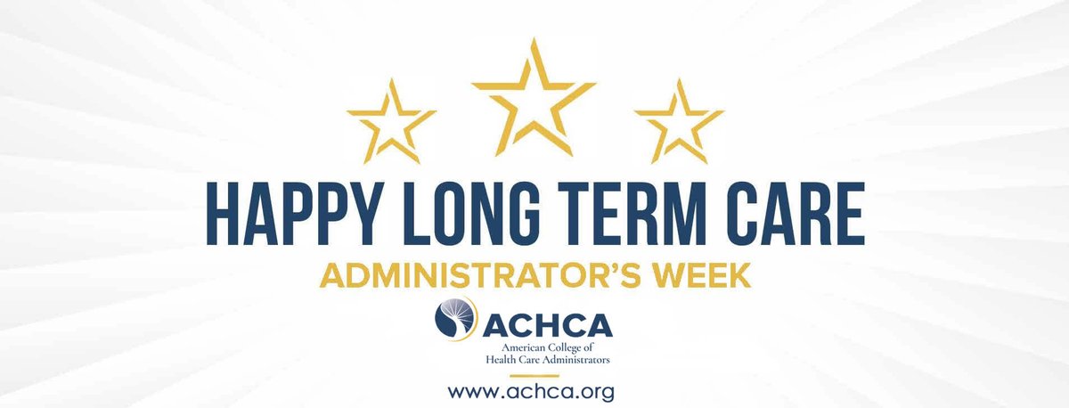 March 10-14 is National Long-Term Care Administrator's Week. It's an opportunity for residents, families, staff and volunteers to say "thank you" to the men and women who lead our buildings across Alabama.