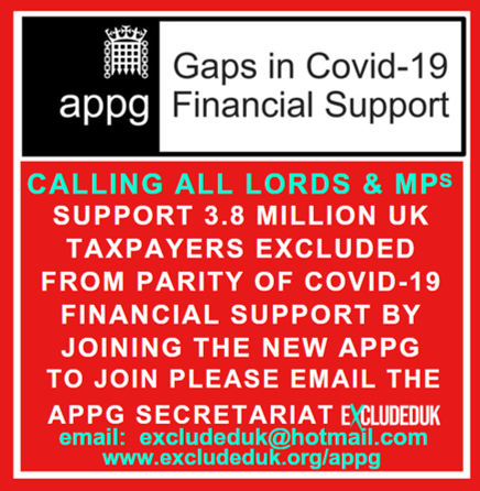 ExcludedUK's tweet image. CALLING ALL LABOUR MPs WHO WERE ON OUR LAST APPG!! WHERE ARE YOU? 

PLEASE JOIN US – YOUR CONSTITUENTS NEED YOUR VOICE!   

As you were on the last &apos;Gaps in Support&apos; APPG, we just wanted to check if you were happy to be registered on the new &apos;Gaps in Covid-19 Financial Support&apos;…