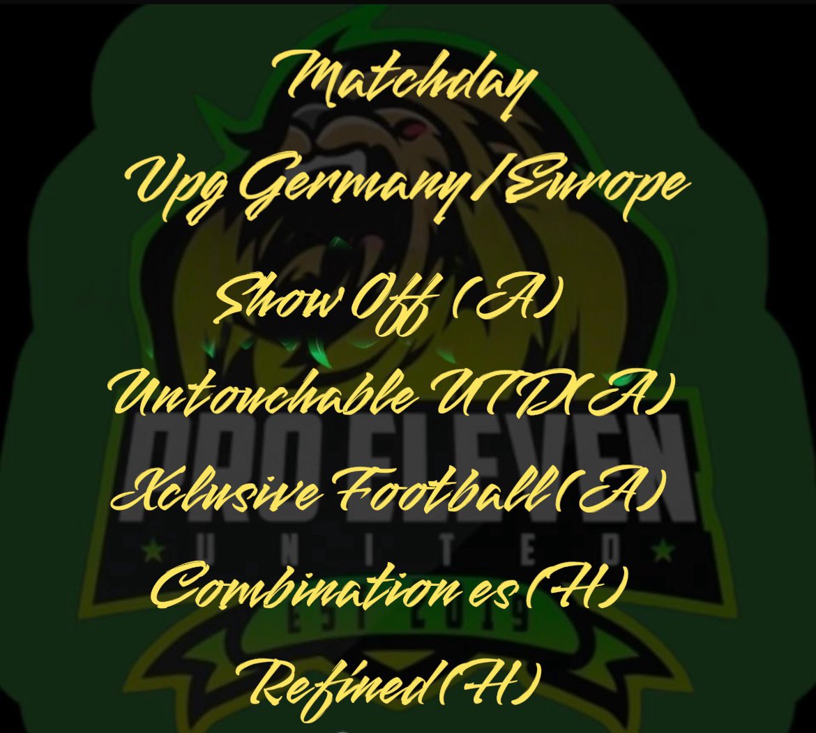 Heute ist wieder Spieltach!!!!
<a href="/VPGEurope/">Virtual Pro Gaming | Europe</a> <a href="/_vpggermany/">VPG Germany</a>