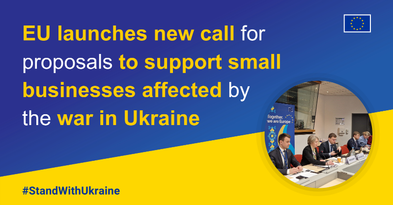 eu_enlargement_'s tweet photo. The 🇪🇺 #EU launched a new call for proposals worth €1.6 billion under the #UkraineFacility 📢

Through banks &amp; financial institutions, the call aims to support:
🔹small businesses
🔹war-affected communities
🔹recovery investments in 🇺🇦

We continue to #StandWithUkraine.

More ⤵️