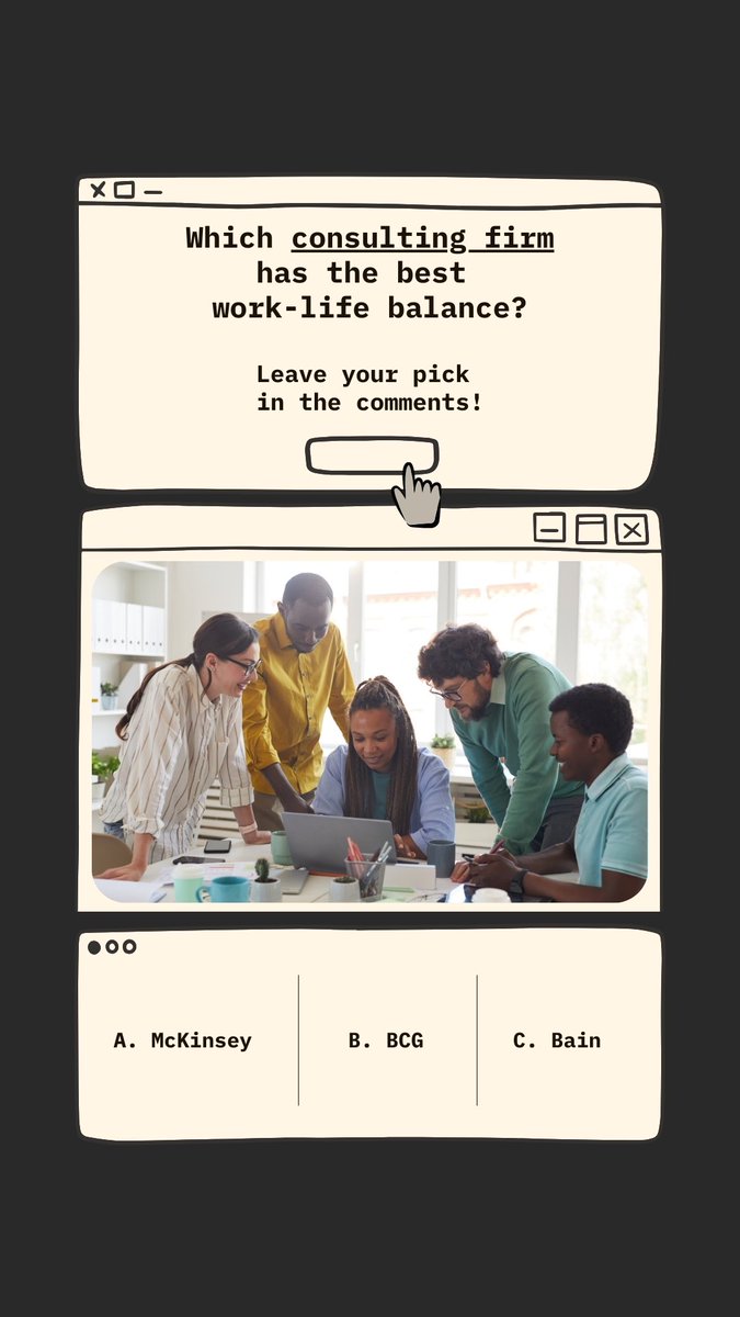 workclear's tweet image. Which would you choose?

Share your pick in the comments. 

#consulting #managementconsulting #corporate #worklifebalance #consultant