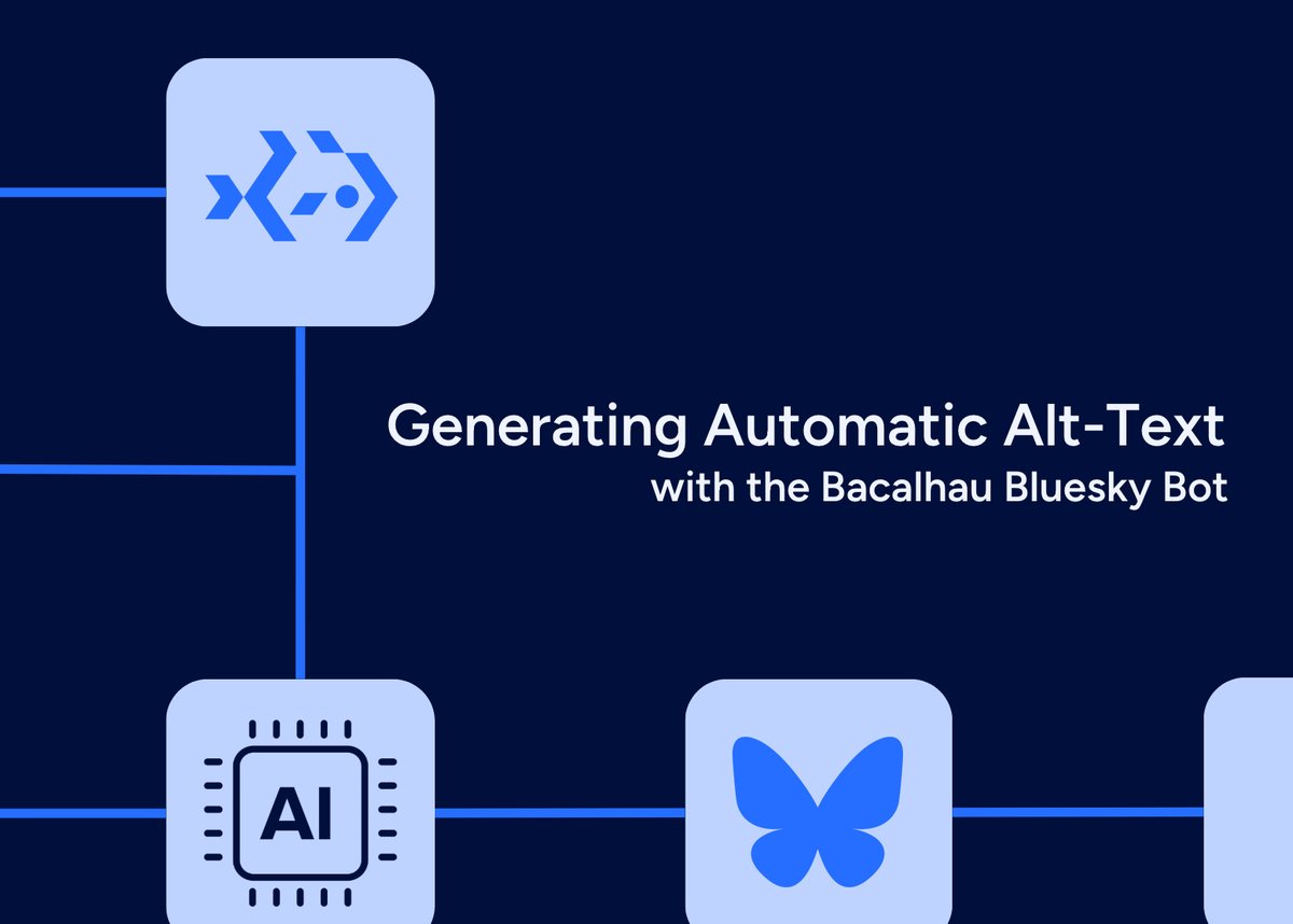 ExpansoIO's tweet photo. 🚀 We just launched an alt-text bot on Bluesky!
This bot automatically generates alt-text for images using the @BacalhauProject + #LLaVa #LVM - making the web more accessible for everyone. 💡
It uses LVMs to generate the text - read our blog to learn more! (link in 🧵)
Let’s make the web more inclusive! ✨ #Accessibility #AltText #AI #Bluesky #Bacalhau