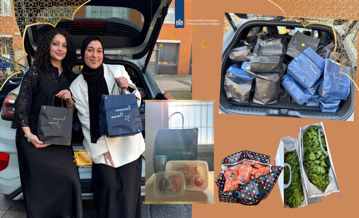 Studenten Social work van de Hogeschool van Amsterdam waren laatst in PI Alphen voor een rondleiding. De Ramadan kwam ook ter sprake; hoe gaat dat in de gevangenis?
Ze wilden iets doen voor de gedetineerden en zamelden geld in om 200 pakketjes met verse lekkernijen te bereiden!✨