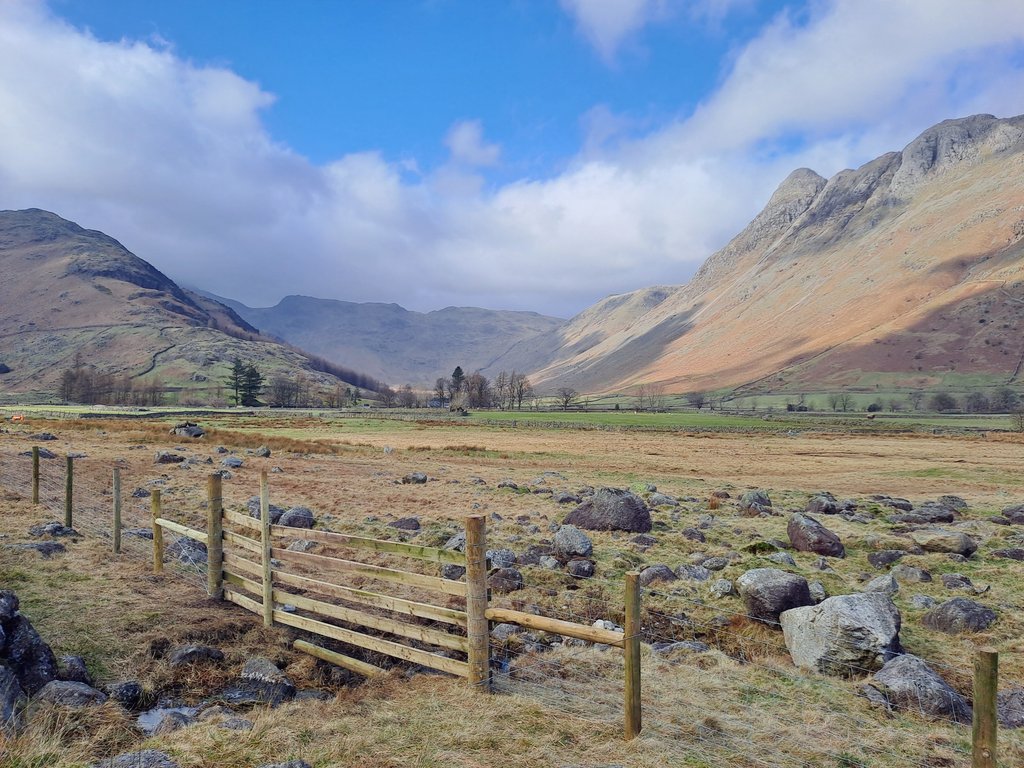 We've been busy building a stock-proof fence at the end of the valley in Langdale over the last week...