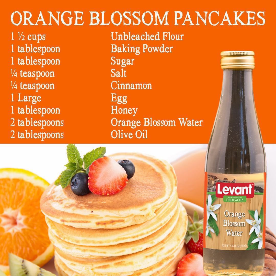 FoodsLevant's tweet photo. Grab our Levant Orange Blossom Water at @MarketBasket and treat yourself to some delicious orange blossom pancakes! 🍊🌷

#cooking #breakfast #easyrecipe #groceries https://t.co/09l2zK4V2w