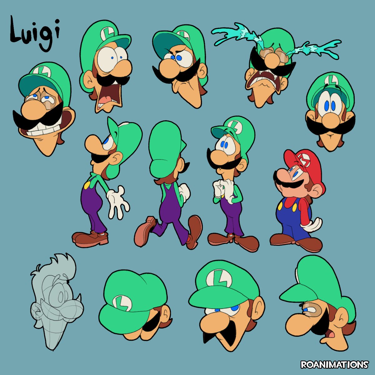 roanimations's tweet image. the mario day is a day when mario goes boing boing wahoo because is mario day