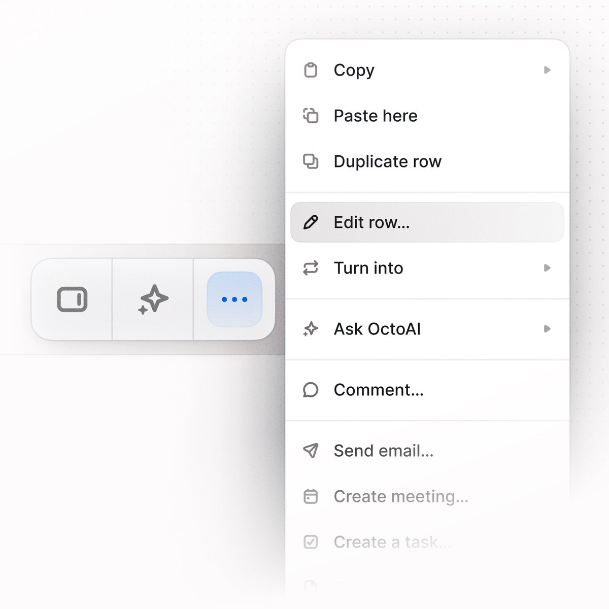 vitorviesi's tweet image. More actions, less friction ⚒️⚡️
Design details for @octolane_ai
Polished with @coffeewithone and @halim__rafi