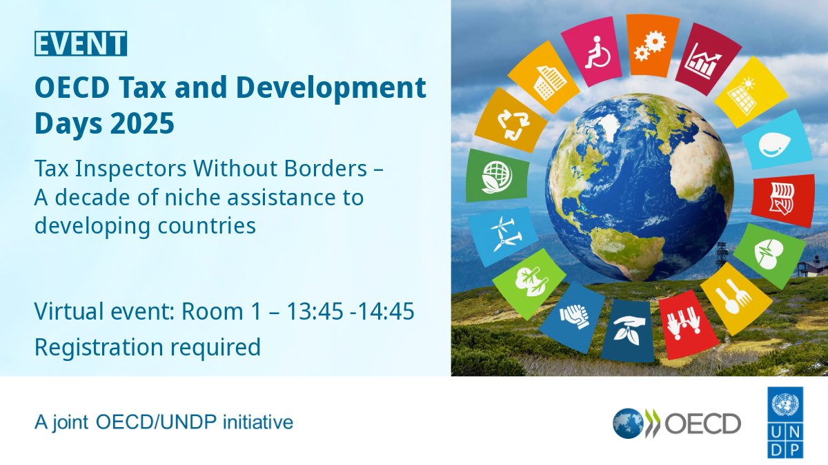 📣 Join <a href="/TIWB_News/">TIWB</a> at <a href="/OECD/">OECD ➡️ Better Policies for Better Lives</a> Tax &amp; Development Days 2025!

Celebrating 10 years of impact, the session will reflect on key achievements &amp; the road ahead for strengthening #tax capacity.

🗓️ 12 March | 13:45 CET
🔗 Register: bit.ly/4ku54Km