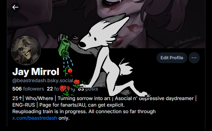 BeastRedAsh's tweet image. For those, who find Bsky more comfortable - I started sloowly to reupload my favorite fanarts of 2024 there. All future updates will happen there with a delay. You can find me via the same @.
Please, note: DMs are closed there, all private communication rn goes through X only.